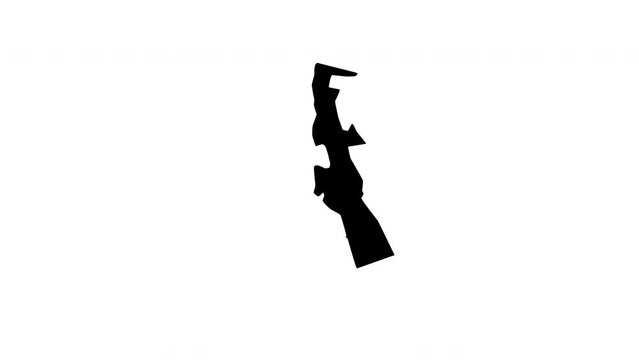 animated video of AlUla map in Saudi Arabia