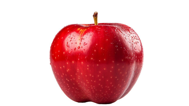 A collection of red apple pictures with different views, ideal for design projects.