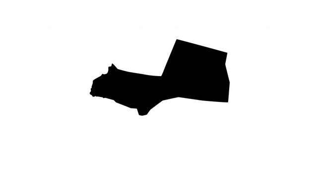 animated video of the map of Najran in Saudi Arabia