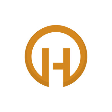 sign of oh initial letter vector icon illustration