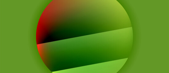 Glossy metal glowing circles geometric background. Minimal abstract composition. Vector illustration For Wallpaper, Banner, Background, Card, Book Illustration, landing page