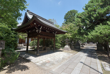 上御霊神社　手水舎　京都市上京区