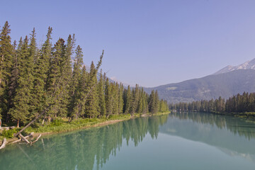 A Hazy Summer Morning at the Bow River