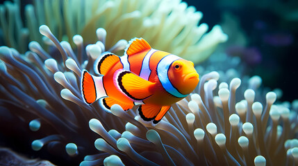 clownfish on coral reef