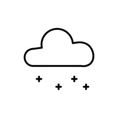 cloud line icon
