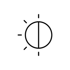 moon line icon
