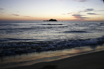 sunset on the beach, Golden Sunrise