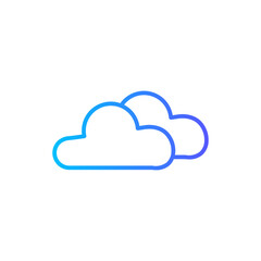 Fototapeta premium cloud gradient icon