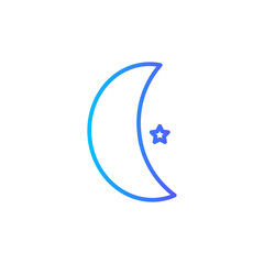 moon gradient icon