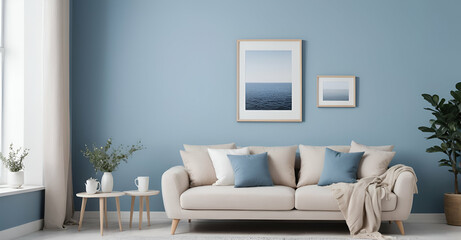 modern living room with sofa