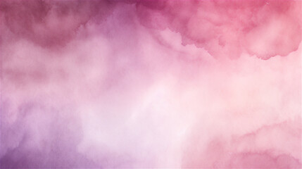 Fototapeta premium Pink Clouds at Dusk: A Soft Watercolor Palette 