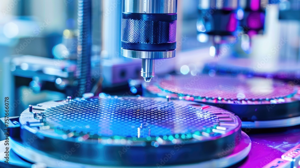 Poster manufacturing circuit boards with automated machine - an elaborate manufacturing process captured wi