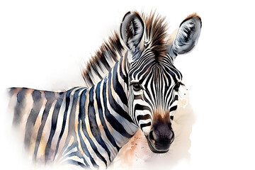 cute baby painting Aquarelle illustration zebra Baby Watercolor zebra
