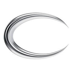 Y2k Chrome Circular Stripe