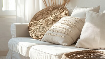 Modern and simple home decor style in close-up view.