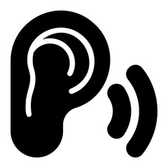 hear glyph icon