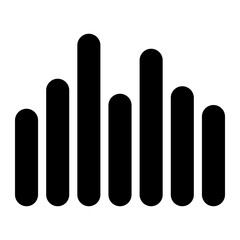 music wave glyph icon