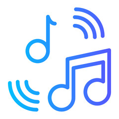 music gradient icon