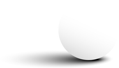 White paper circle and shadow, labels, banners, icons
