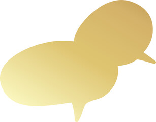 Golden speech bubbles, chat, talk, speak, dialog