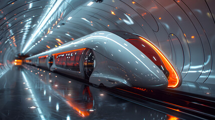 Hyperloop Station - obrazy, fototapety, plakaty