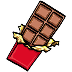 Chocolate Bar Illustration Icon