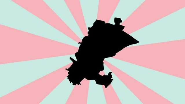 map of Taif in saudi arabia with rotating background