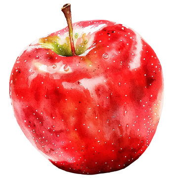 apple watercolor illustration, generative AI