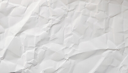 Obraz premium Clean white paper, wrinkled, abstract background. old book page with wrinkles