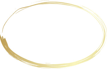 Gold oval grunge frames. Luxury design