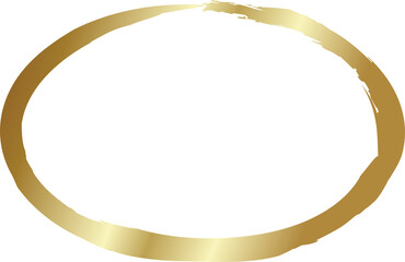 Gold oval grunge frames. Luxury design