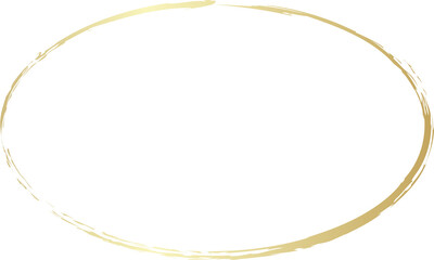 Gold oval grunge frames. Luxury design