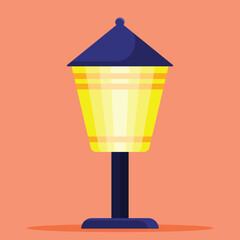 Obraz premium Garden lamp icon. Subtable to place on light, outdoor, etc.