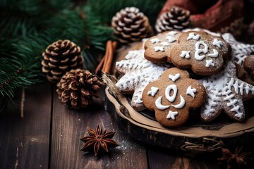 Fototapeta na wymiar Christmas treats, cookies 