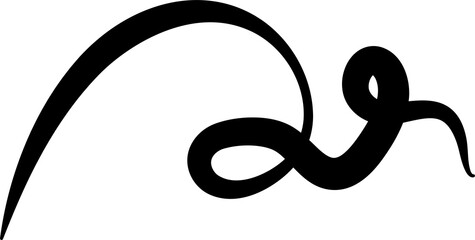 Bold doodle line. Design elements