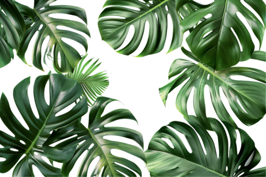 Leafy Nature Pattern with Seamless Background