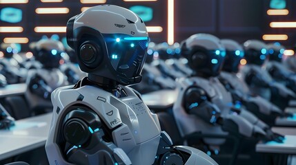 Futuristic Finance Class: Robot Students Learn from a Financial Expert in a Synthetic Intelligence Universe
