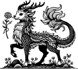 kirin vector on white