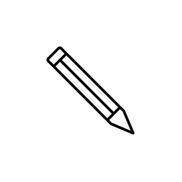 Pencil Isolated Line Icon Style Design. Simple Vector illustration