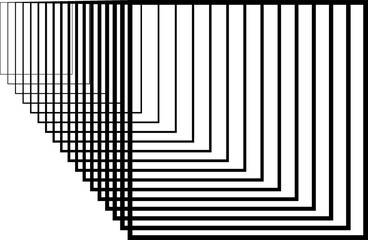 Square blend effects out line. Element in concept technology