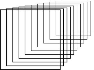 Square blend effects out line. Element in concept technology