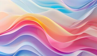 Obraz premium Multicolored abstract background featuring vibrant wavy lines in various hues and patterns