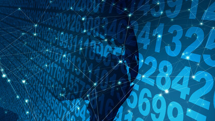 Data science numerical analysis and world globe visualization using machine learning and computational algorithms