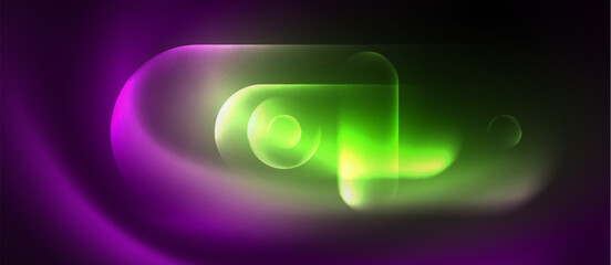 Shiny color neon glowing design. Vector Illustration For Wallpaper, Banner, Background, Card, Book Illustration, landing page