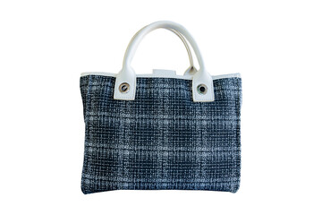 Fashion cotton bag women handbag isolated on transparent background. PNG File