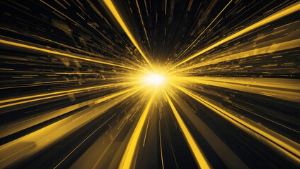Speed of Light: Illustration of Yellow hues in Motion, Evoking the Swiftness and Energy of Light in a Vibrant Display