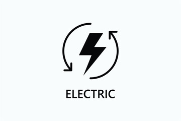 Electric icon or logo sign symbol vector illustration