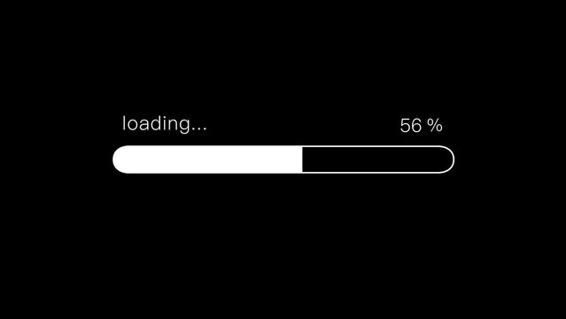 Simple data loading percentage animation, alpha channel