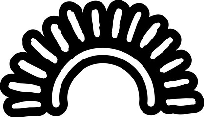 Obraz premium Summer sun drawing icon, sunshine