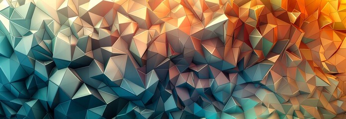 An abstract background featuring a multitude of colorful shapes in various sizes and patterns, creating a visually dynamic composition - obrazy, fototapety, plakaty